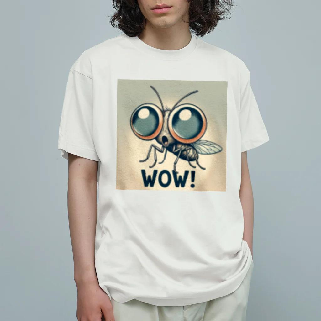 nomkyonのWoW！昆虫！No4 オーガニックコットンTシャツ