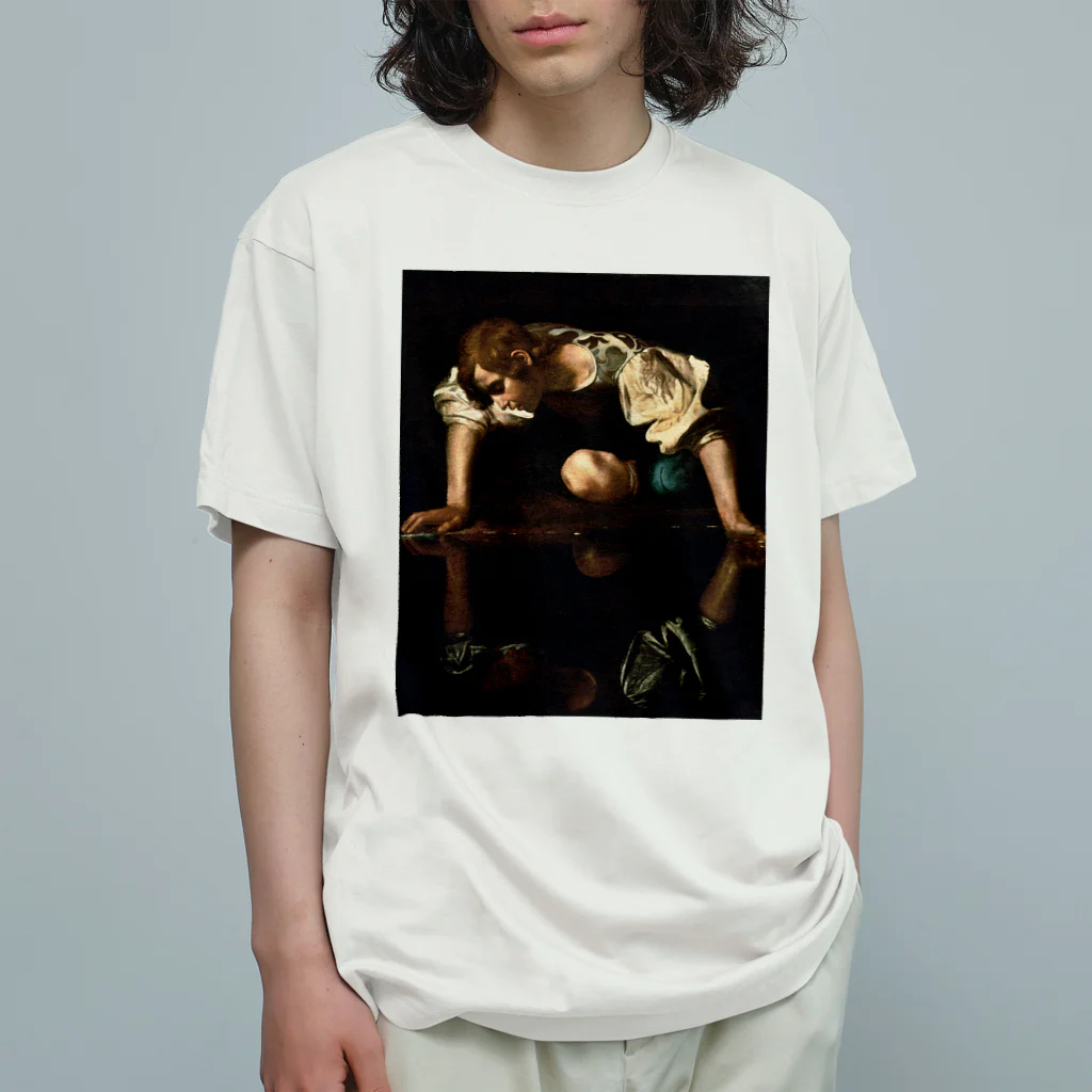 世界美術商店のナルキッソス / Narcissus 유기농 코튼 티셔츠