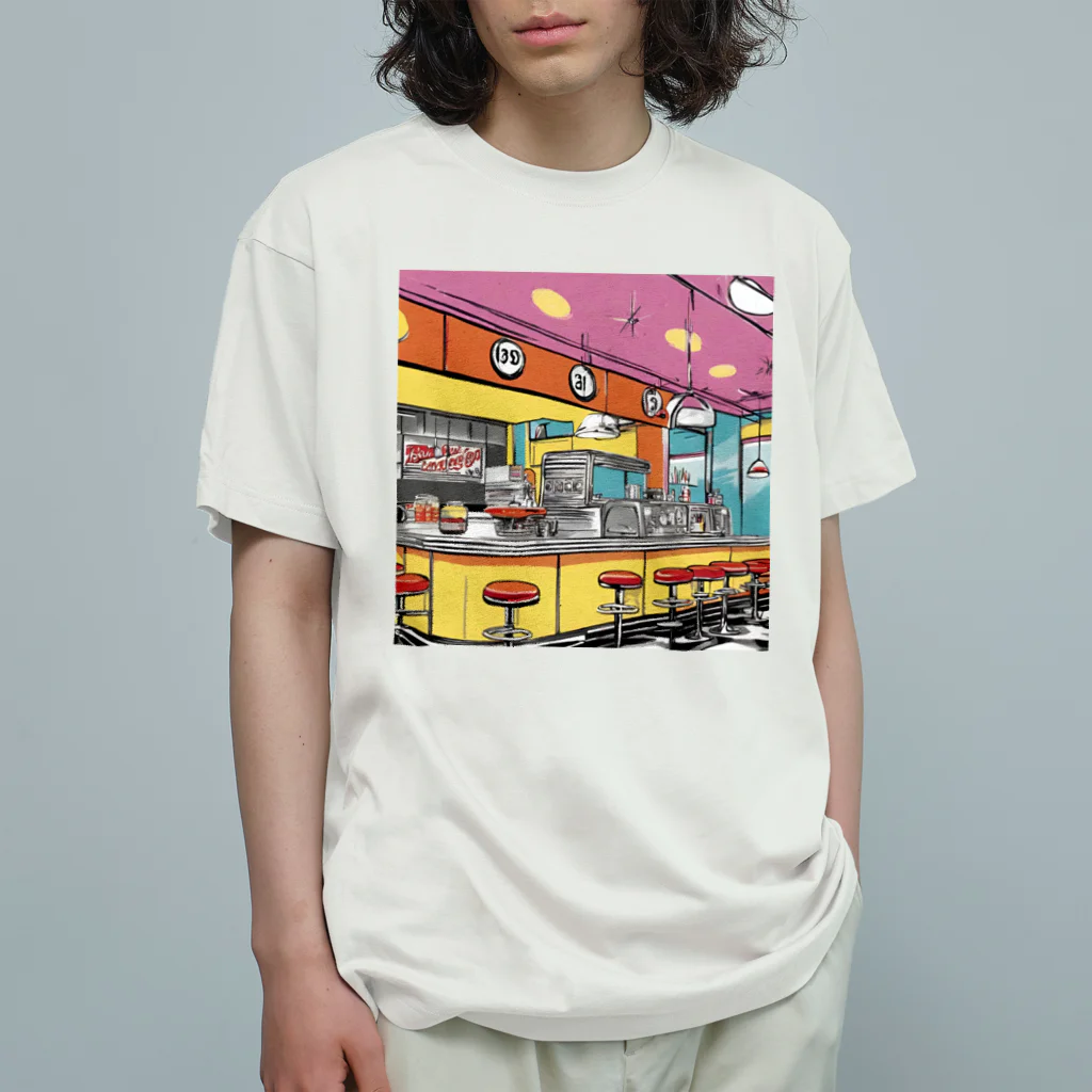 genzie0832の50'sのダイナー Organic Cotton T-Shirt