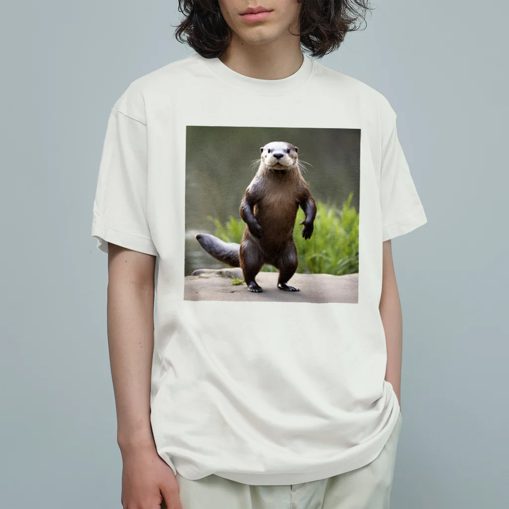 赤ヘアちゃんのSTRONG ANIMAL ~人狩り行こうぜ~ Organic Cotton T-Shirt