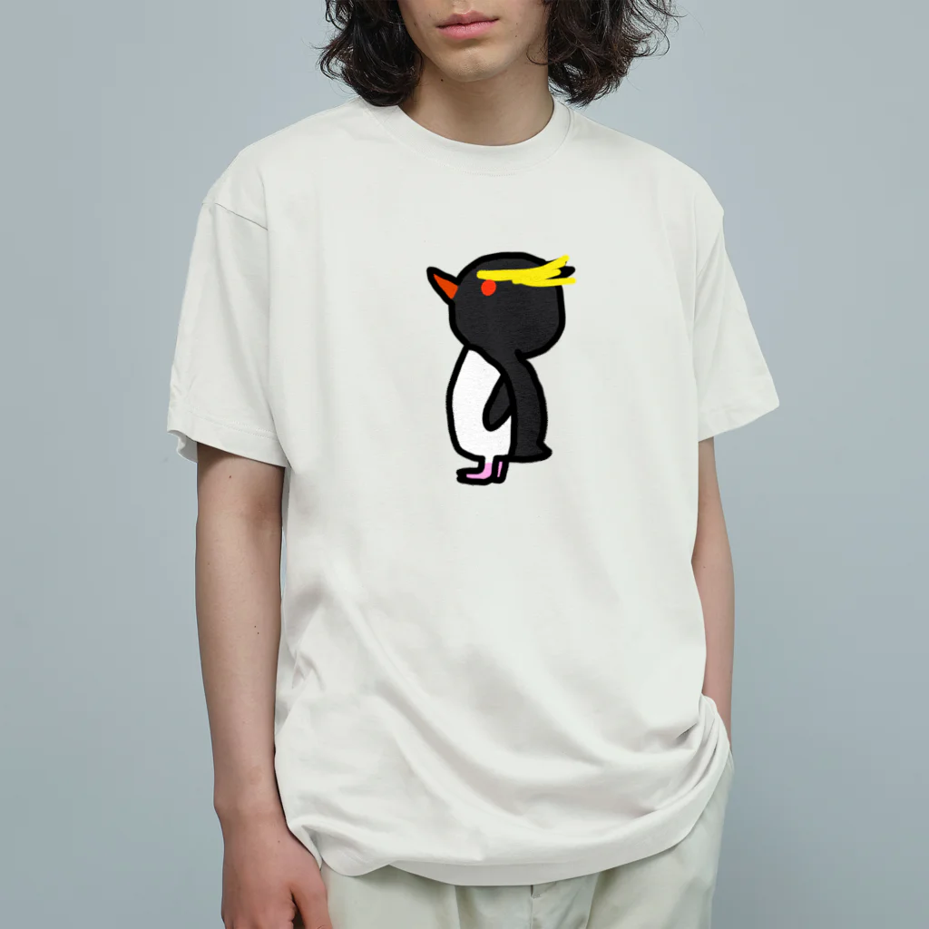 洗拓機のイワトビペンギン Organic Cotton T-Shirt