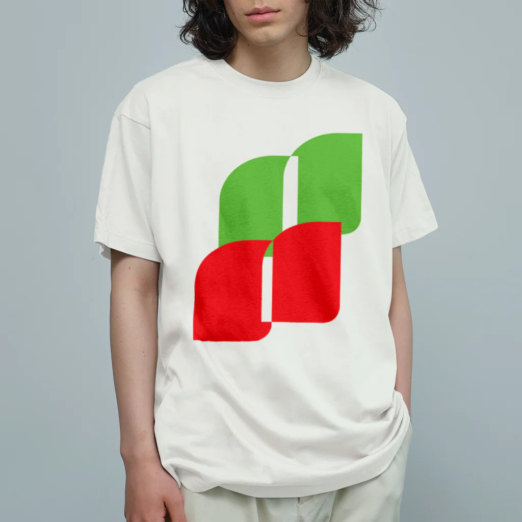 minimaltのミニマリズムデザインな気分　葉っぱ Organic Cotton T-Shirt