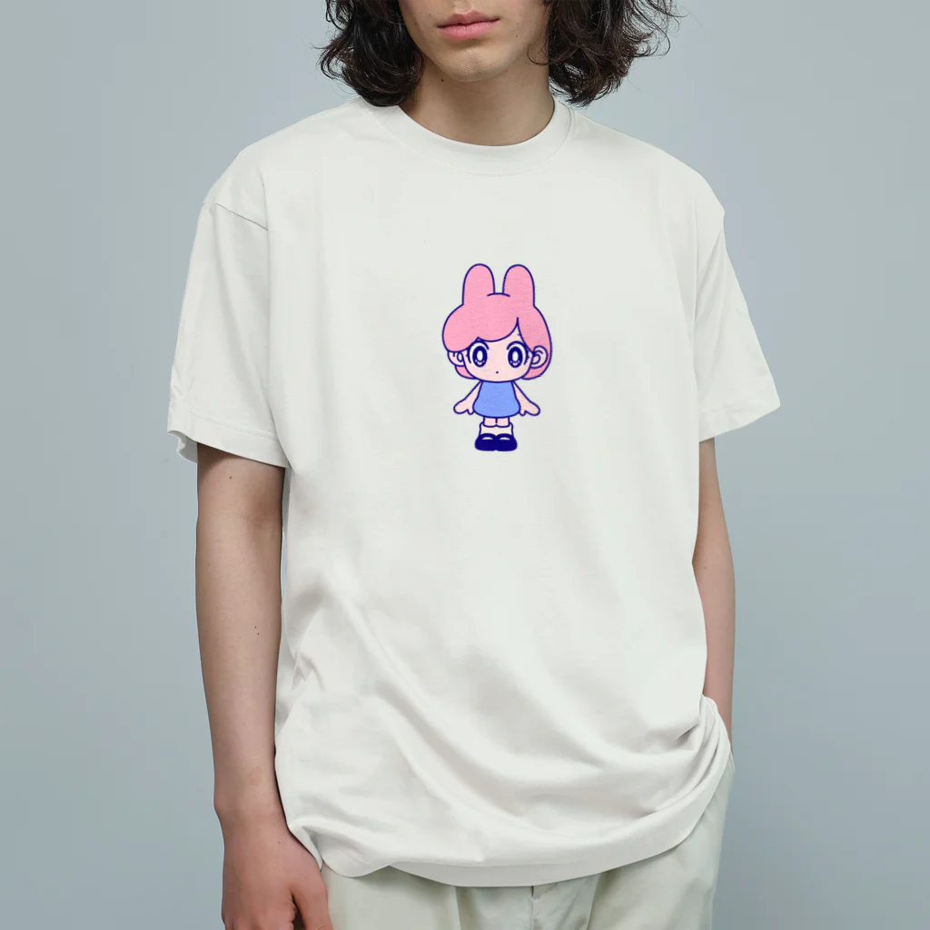 さくりゃ | オリジナルイラストグッズのうさナノちゃん オーガニックコットンTシャツ