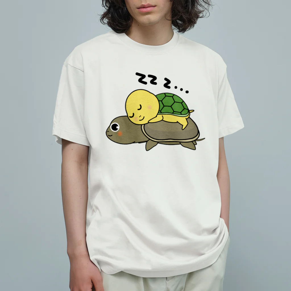 chicodeza by suzuriのすっぽんと緑亀 Organic Cotton T-Shirt
