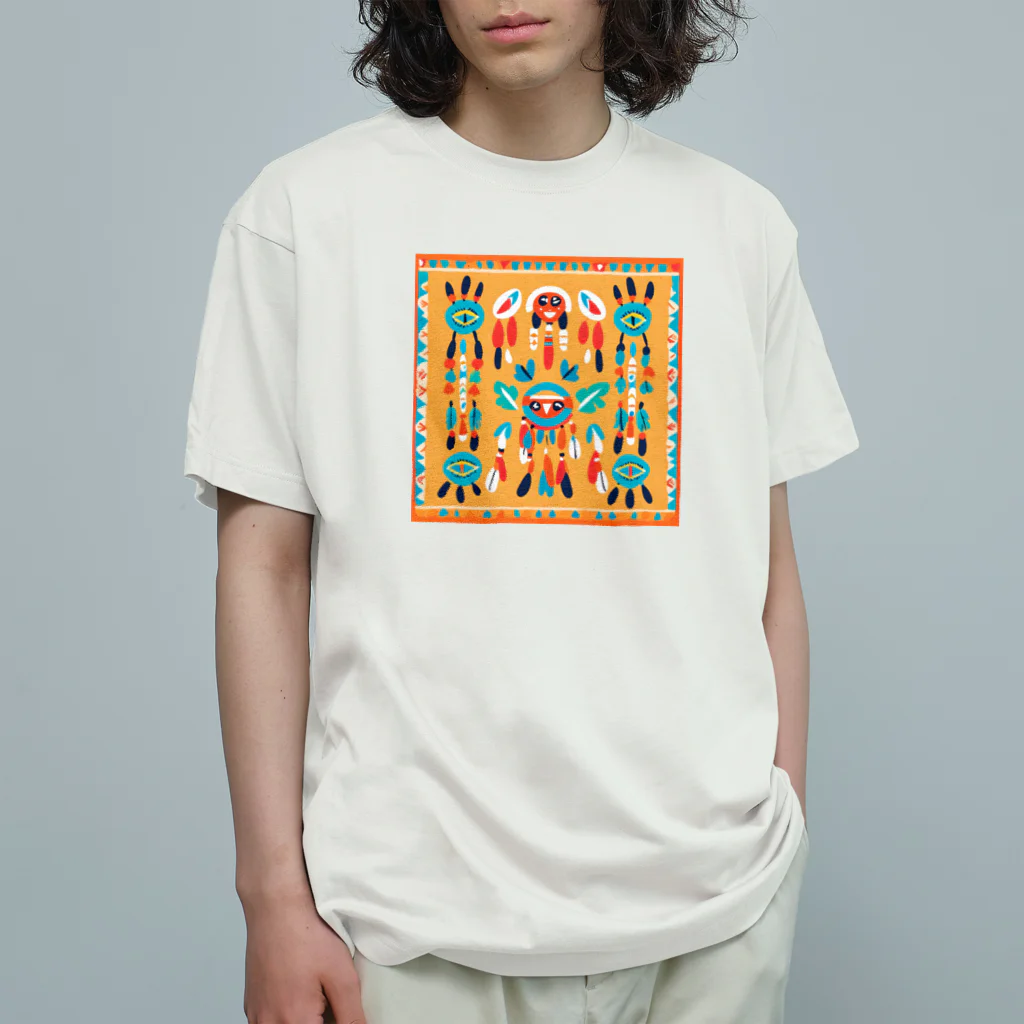 WsR-Tのネイティーブオレンジ Organic Cotton T-Shirt