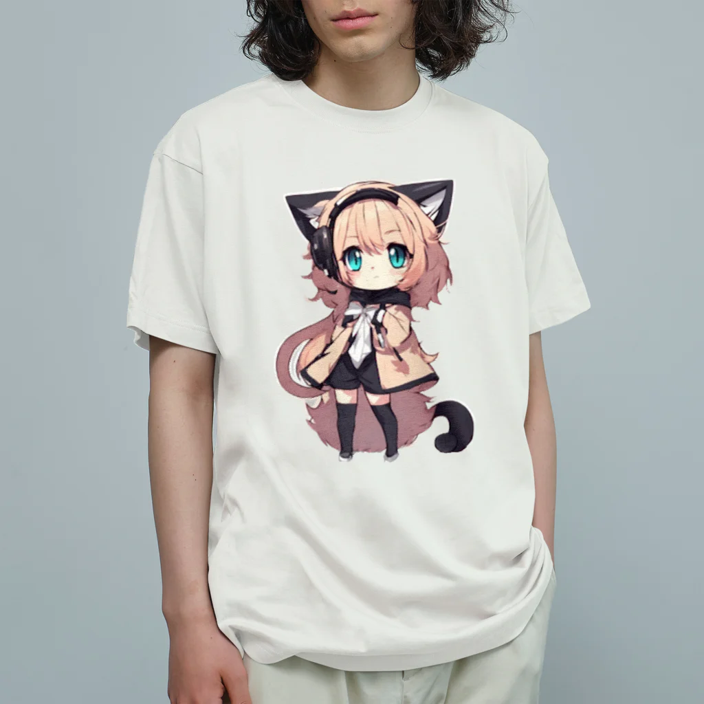 VOCALOID風な商品をの鮮やかな色使い オーガニックコットンTシャツ