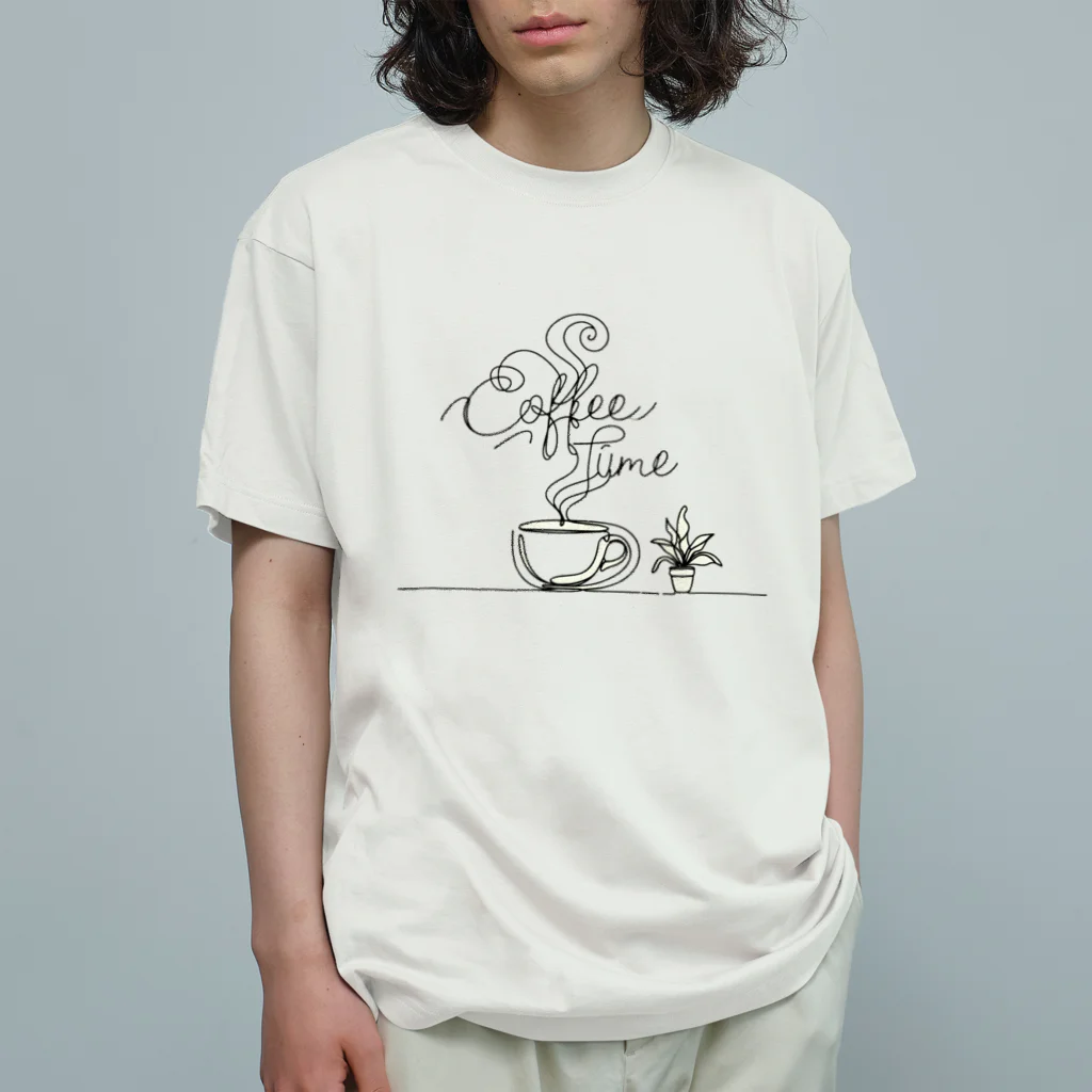 niko&PANDA shopのcoffeetime オーガニックコットンTシャツ