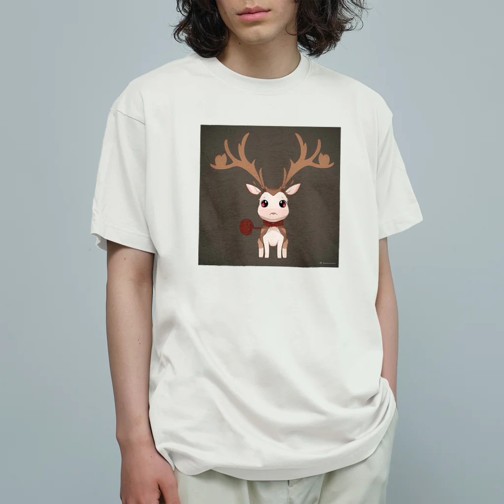 じんパパのトナカイ Organic Cotton T-Shirt