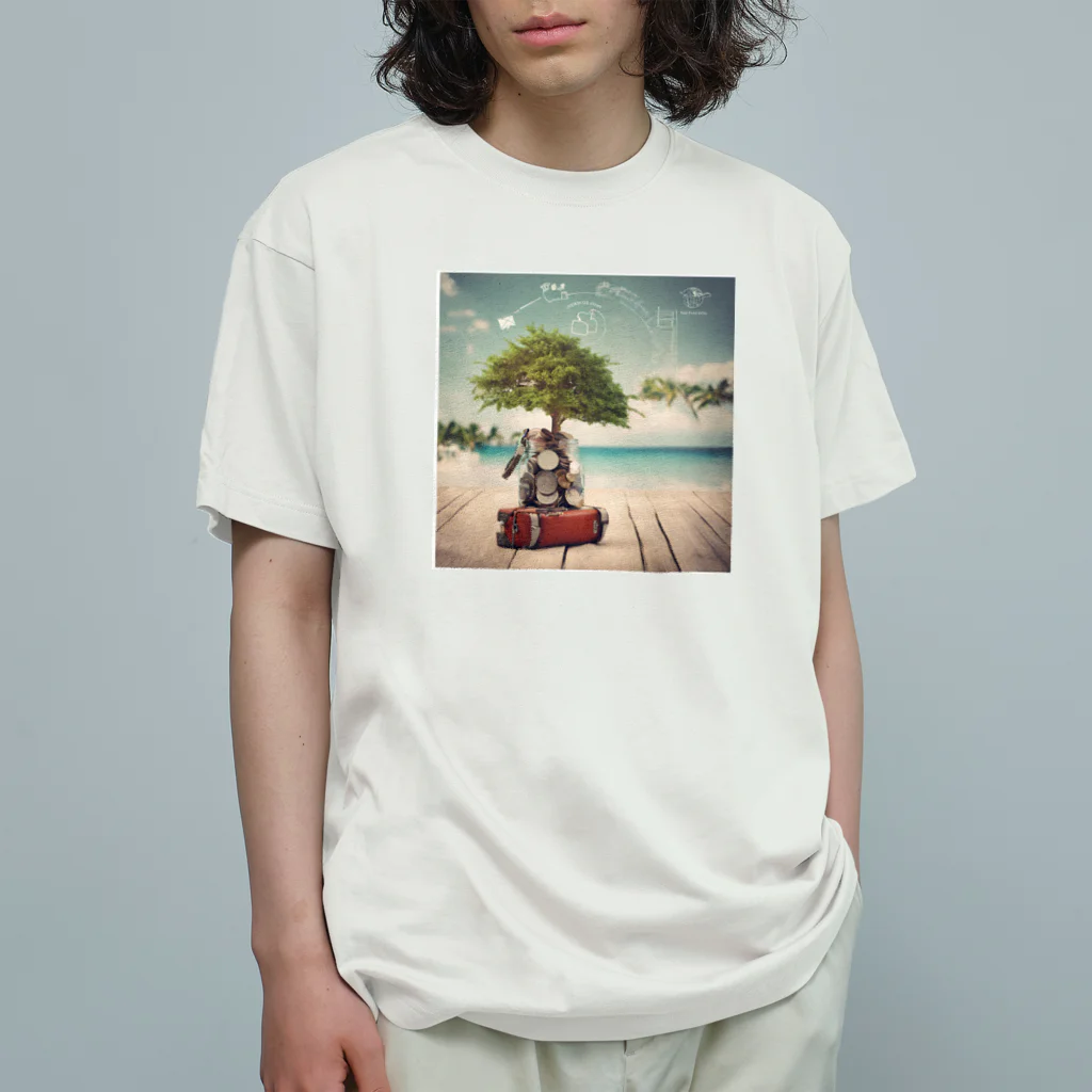 goukiaのお金が貯まるアイテム Organic Cotton T-Shirt