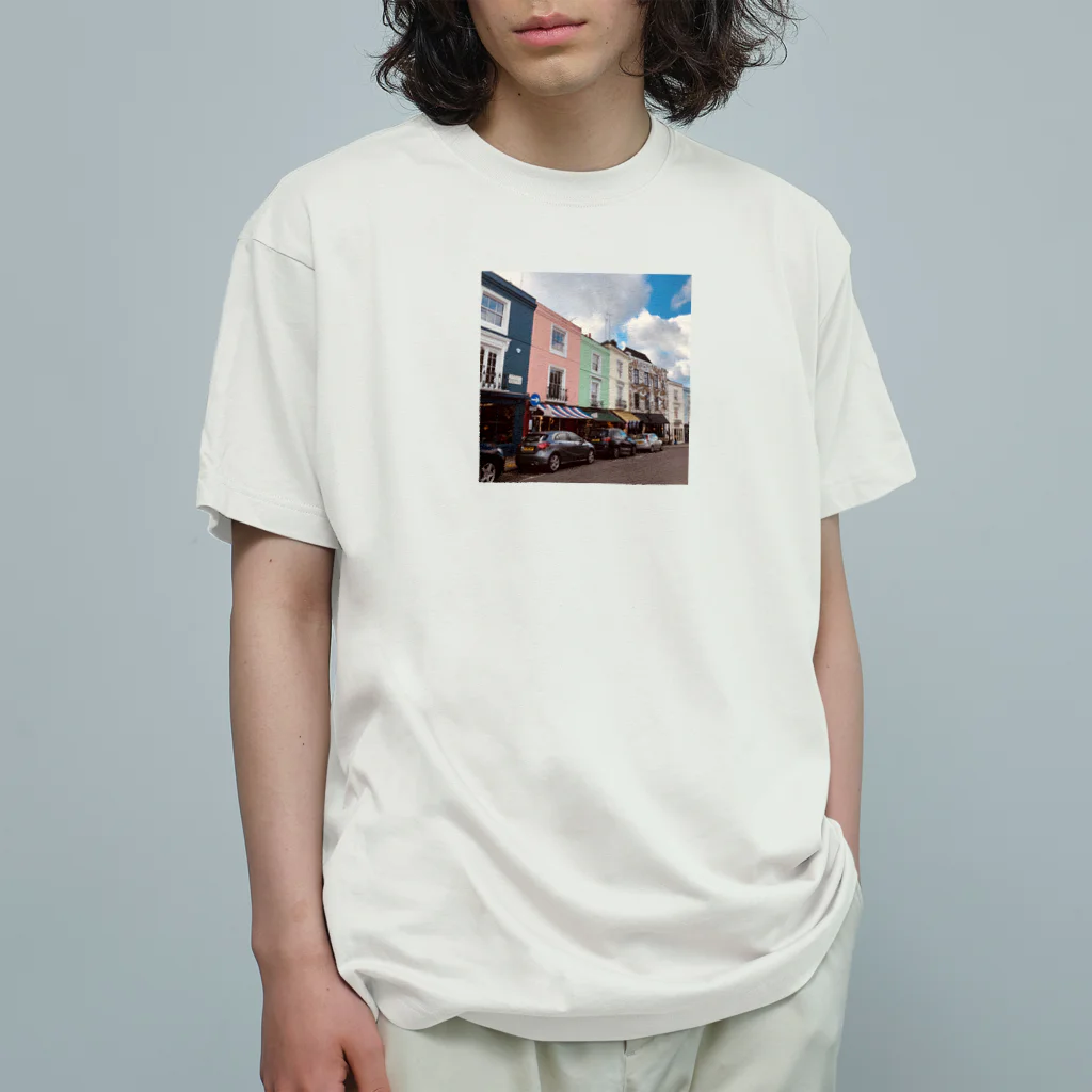 HanaeのNotting Hillの街並み オーガニックコットンTシャツ