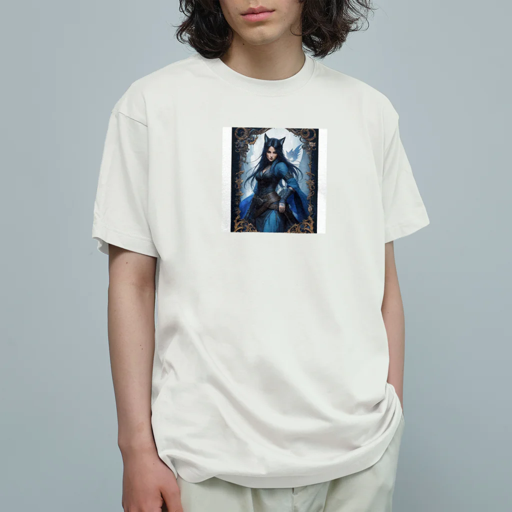 ZZRR12の「狐魔女の蒼き炎」 ： "The Azure Flames of the Fox Witch" Organic Cotton T-Shirt