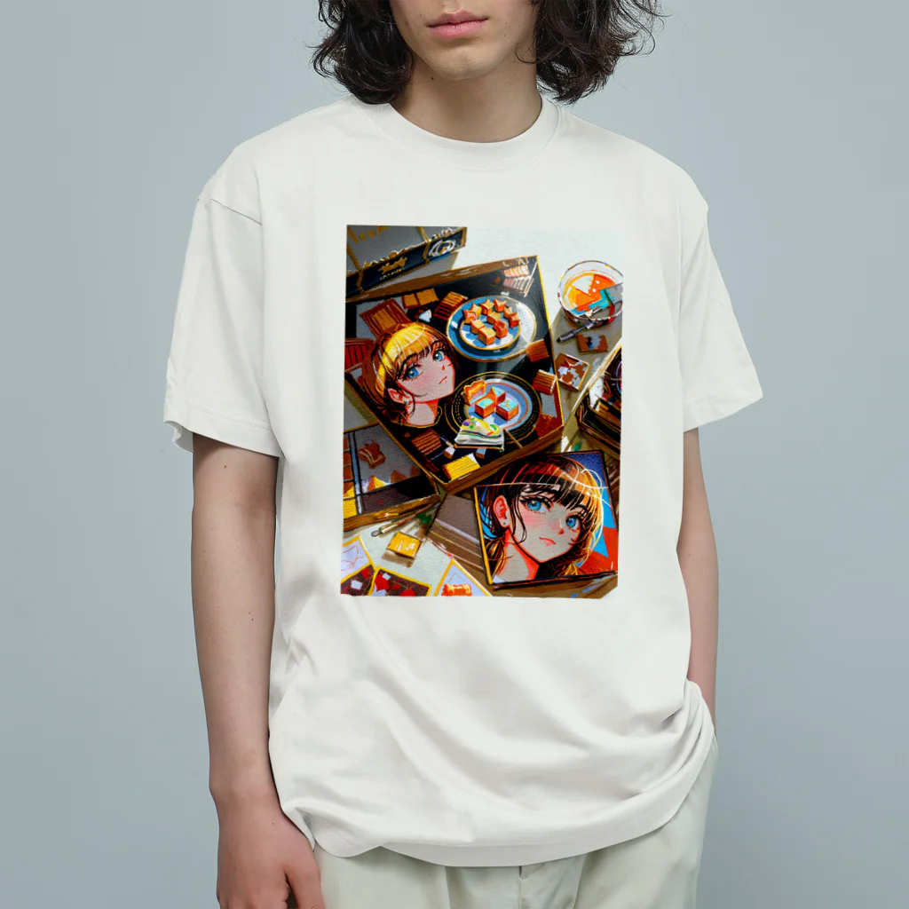 yurakichiのクールな甘党っ子 オーガニックコットンTシャツ