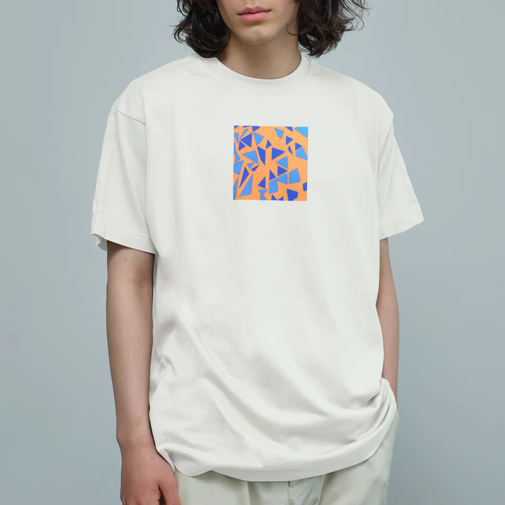 理系大学院生の出力のteal orange オーガニックコットンTシャツ