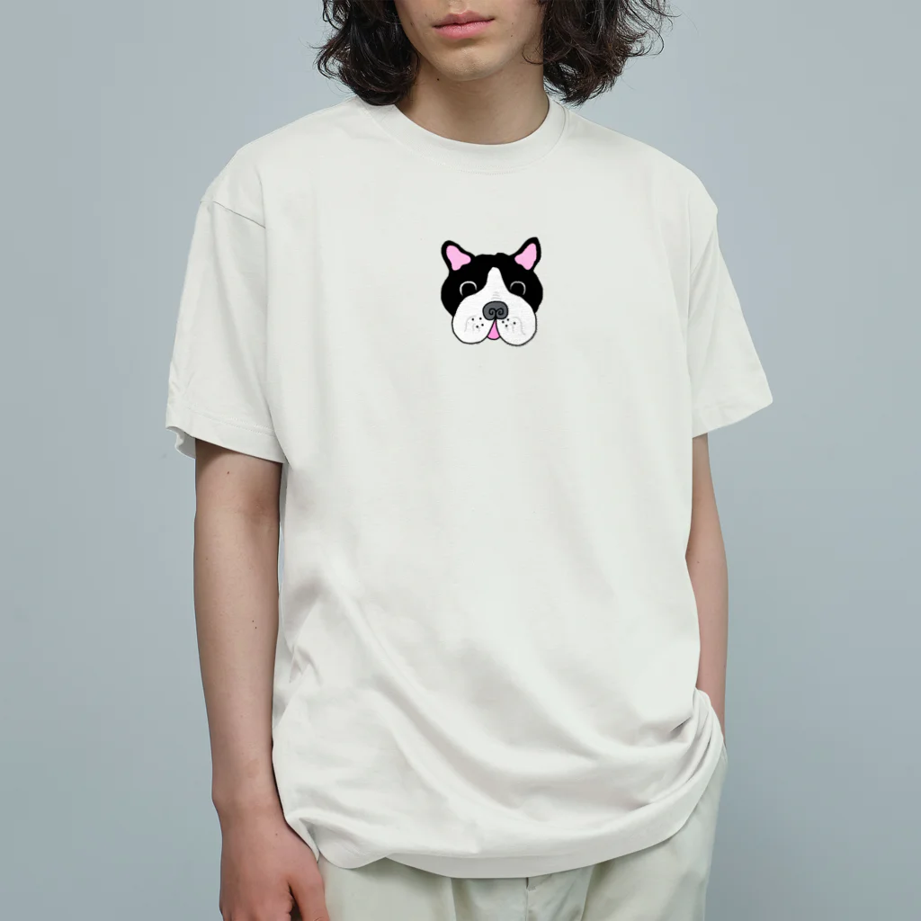 フレブルのブルくんのフレブルのブルくん オーガニックコットンTシャツ