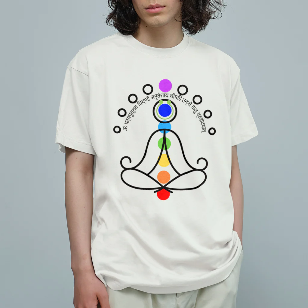 CyberArmadilloのケートゥのガヤトリマントラ Organic Cotton T-Shirt