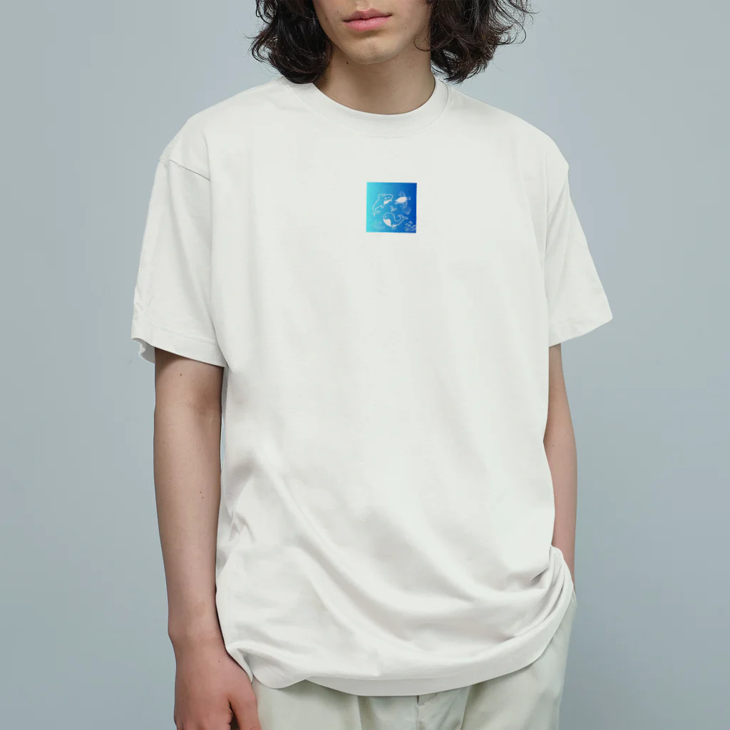 "Elegance Crew"の海の仲間たち オーガニックコットンTシャツ