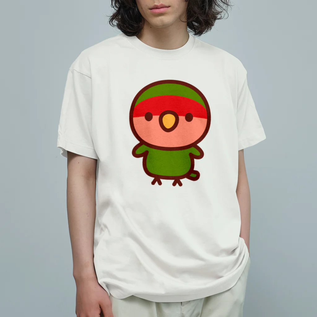 いんこ屋堂のコザクラインコ（ノーマル） オーガニックコットンTシャツ