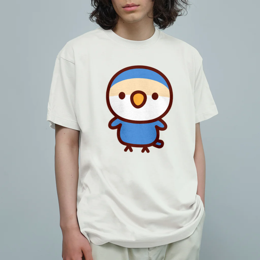 いんこ屋堂のコザクラインコ（バイオレットチェリー） Organic Cotton T-Shirt