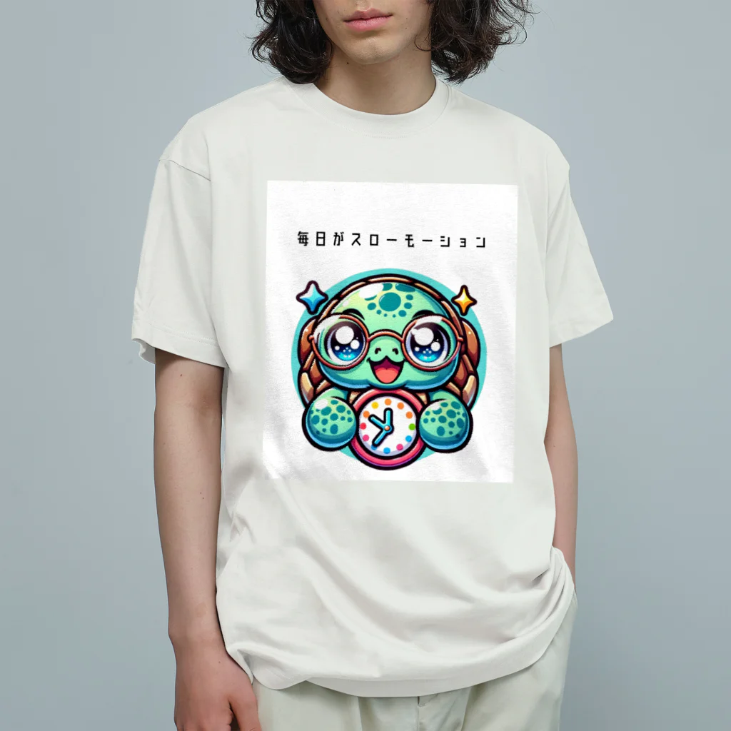 ビーナスキュートちゃんのスロータイムトラベラー オーガニックコットンTシャツ