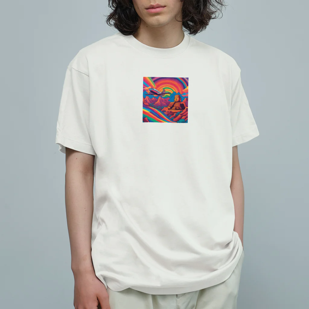 彩虎TigdolのPsychedelic history mix 3 オーガニックコットンTシャツ