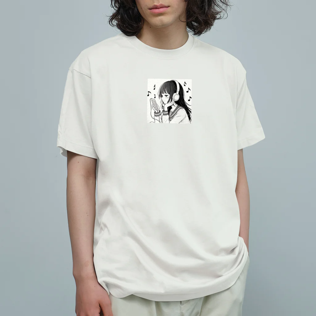 kibou0304の音楽を聴く女の子 Organic Cotton T-Shirt