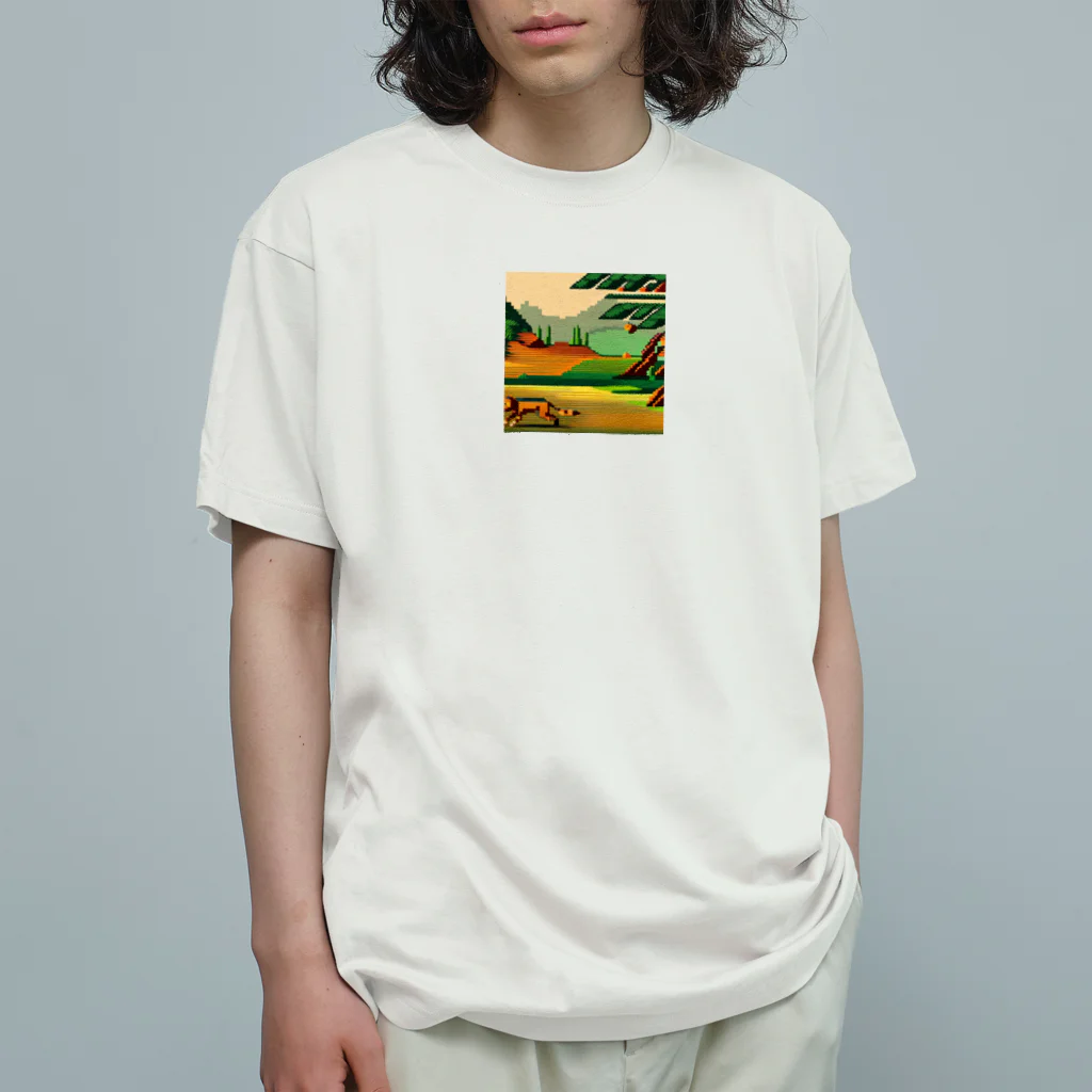 lallypipiのドット柄の世界「野生の王国」グッズ Organic Cotton T-Shirt