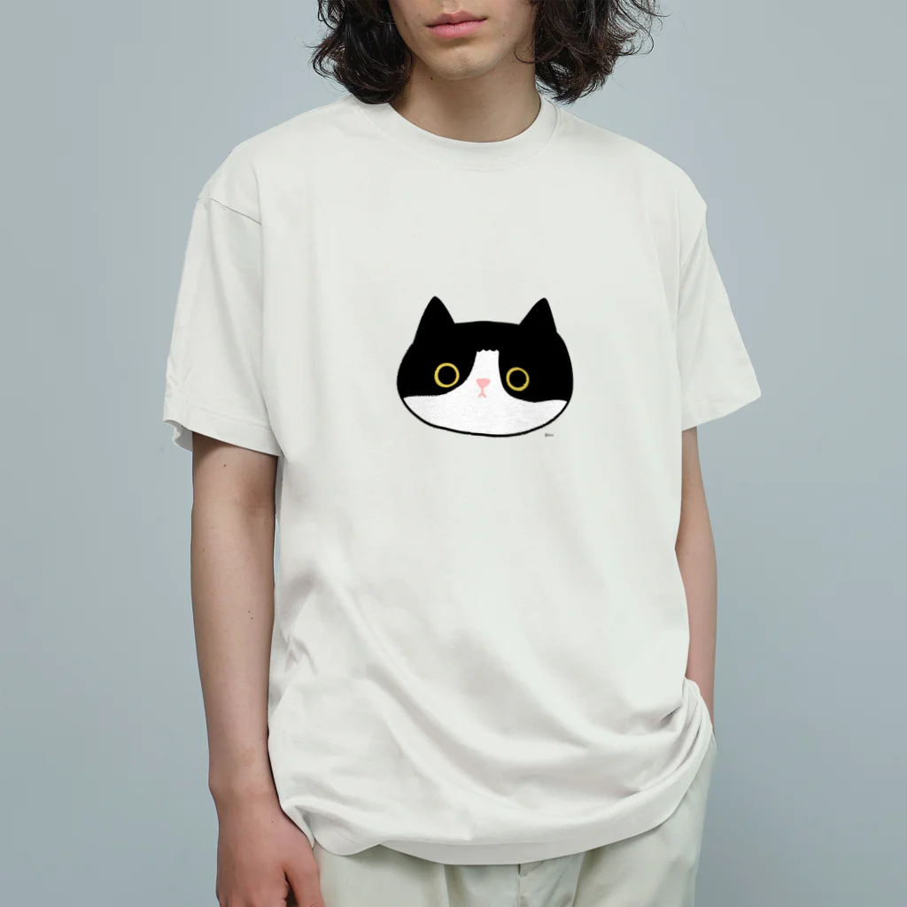 しろくま&ペンギン通信のハチワレ オーガニックコットンTシャツ