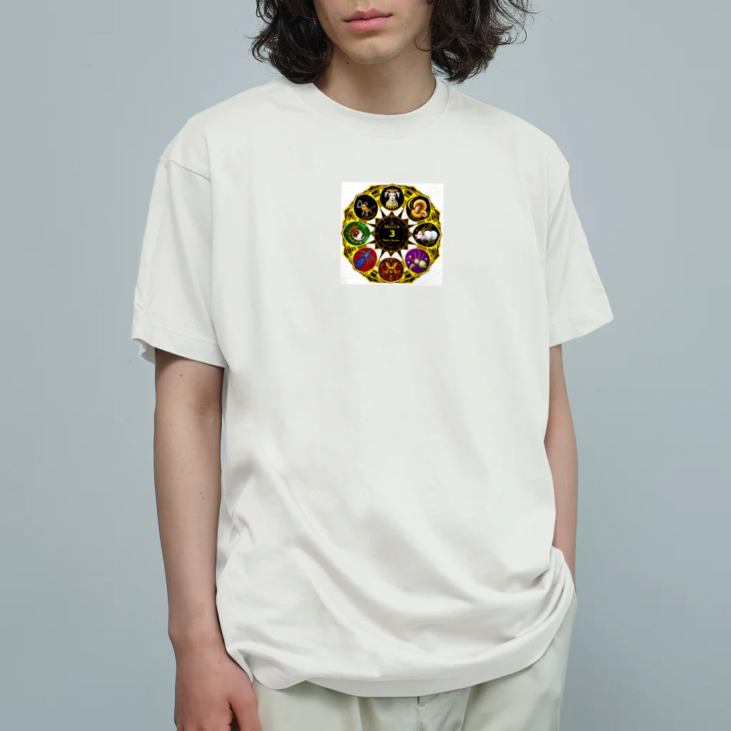 雷神門ショップの八星座万華鏡風 Organic Cotton T-Shirt