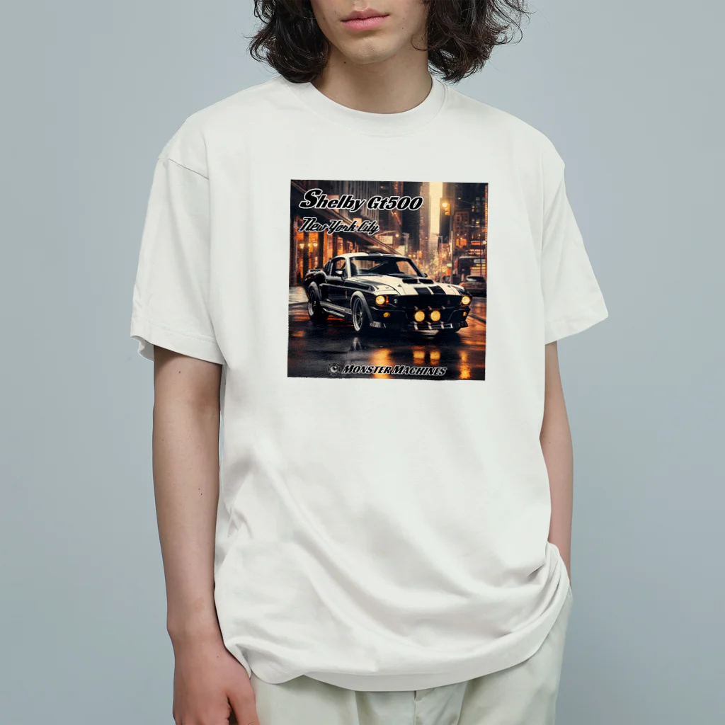 ｱｰﾄｷﾞｬﾗﾘｰ こっそり堂 (笑のShellby Gt500 New York City モンスターマシーン オーガニックコットンTシャツ