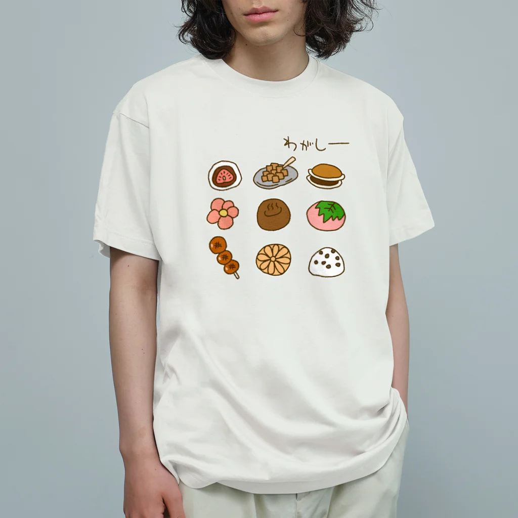 Siderunの館 B2の画伯チックな和菓子 オーガニックコットンTシャツ