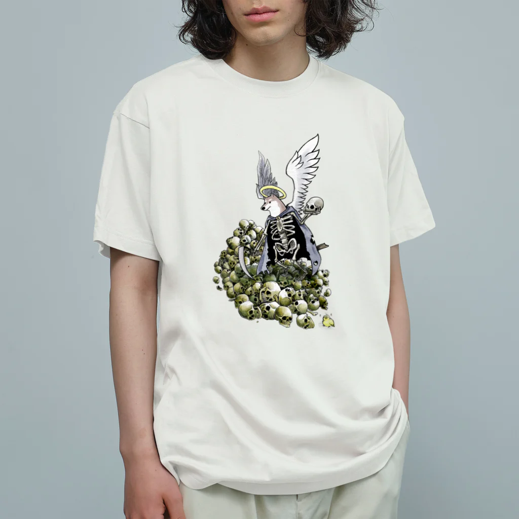 Donkeymonの死神柴犬 オーガニックコットンTシャツ