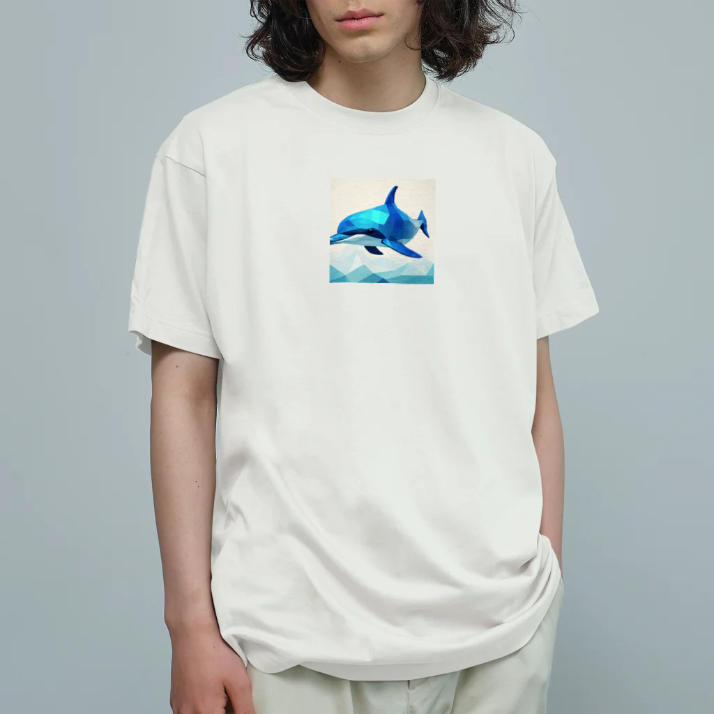 Spitz99のイルカ オーガニックコットンTシャツ