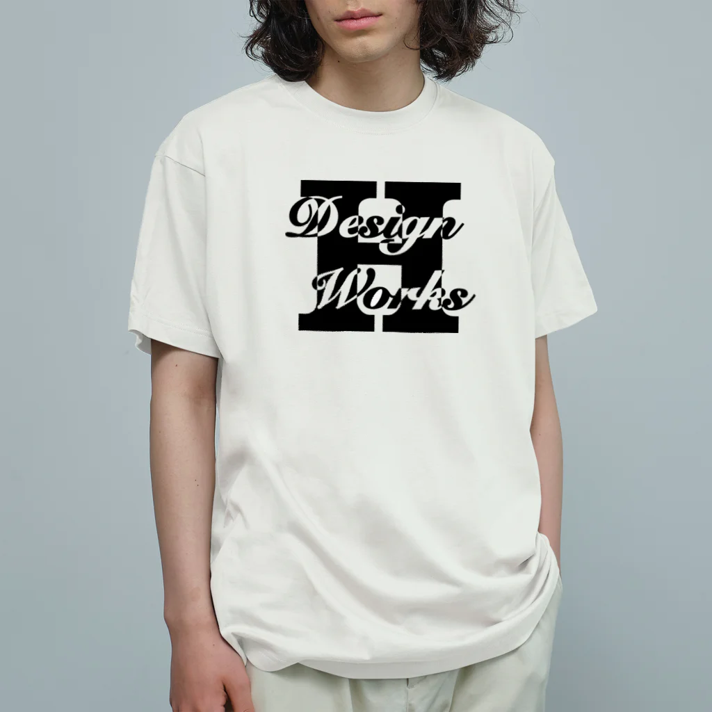 HDWのH DESIGNWORKS ロゴグッズ オーガニックコットンTシャツ