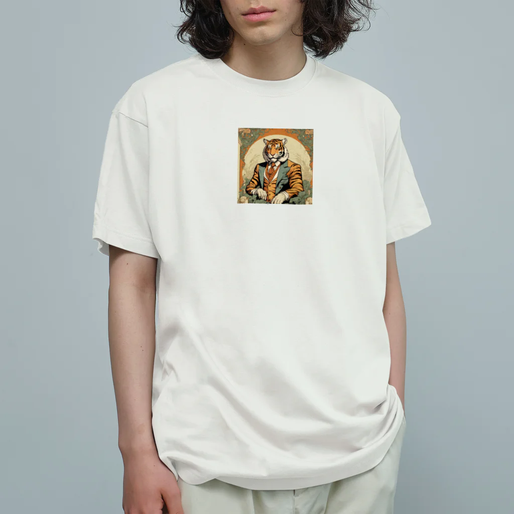 yamanikuの貴族虎 オーガニックコットンTシャツ