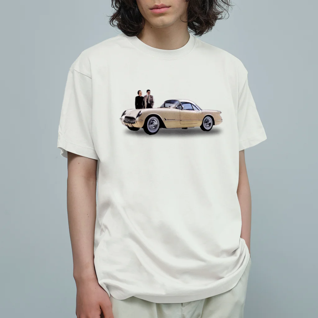 wowwooの54 Corvette Hardtop Organic Cotton T-Shirt