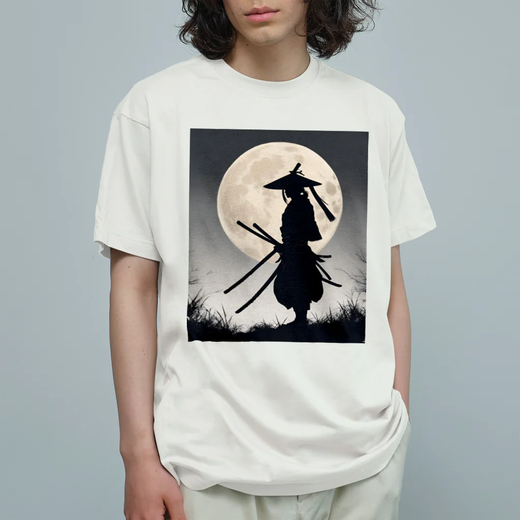 JAPANSTANDのSAMURAI～静～ オーガニックコットンTシャツ