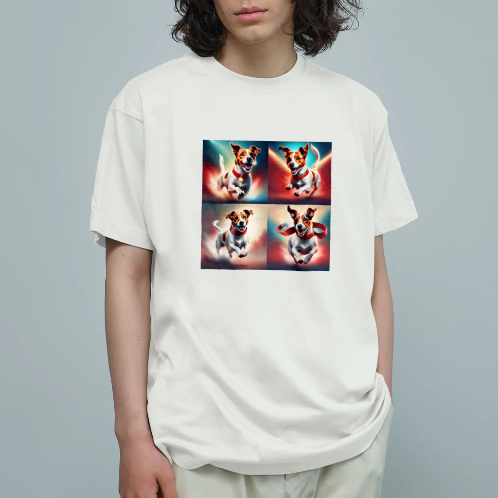 sakura-hのジャックラッセルテリアの魅力が詰まったオリジナルグッズ集 オーガニックコットンTシャツ