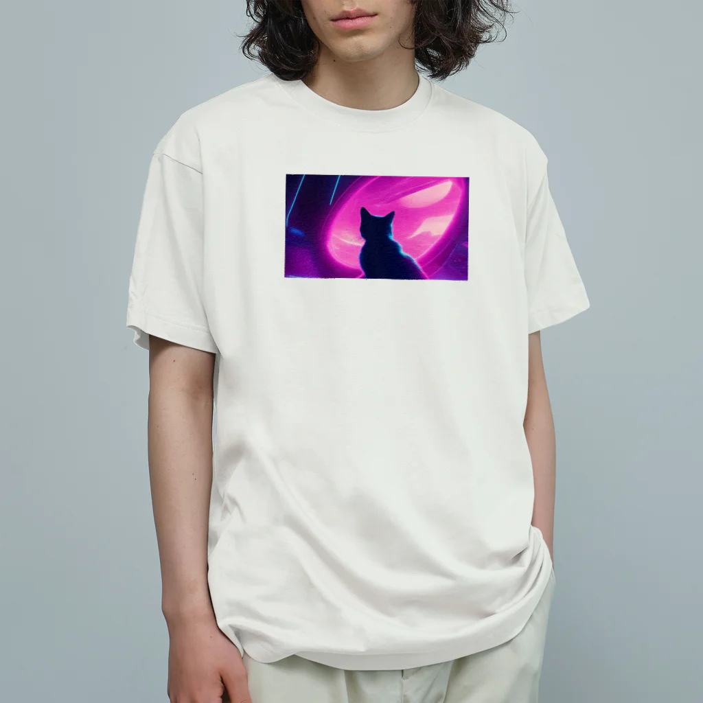 ParadigmStar　パラダイムスターの空に思いはせる猫 Organic Cotton T-Shirt