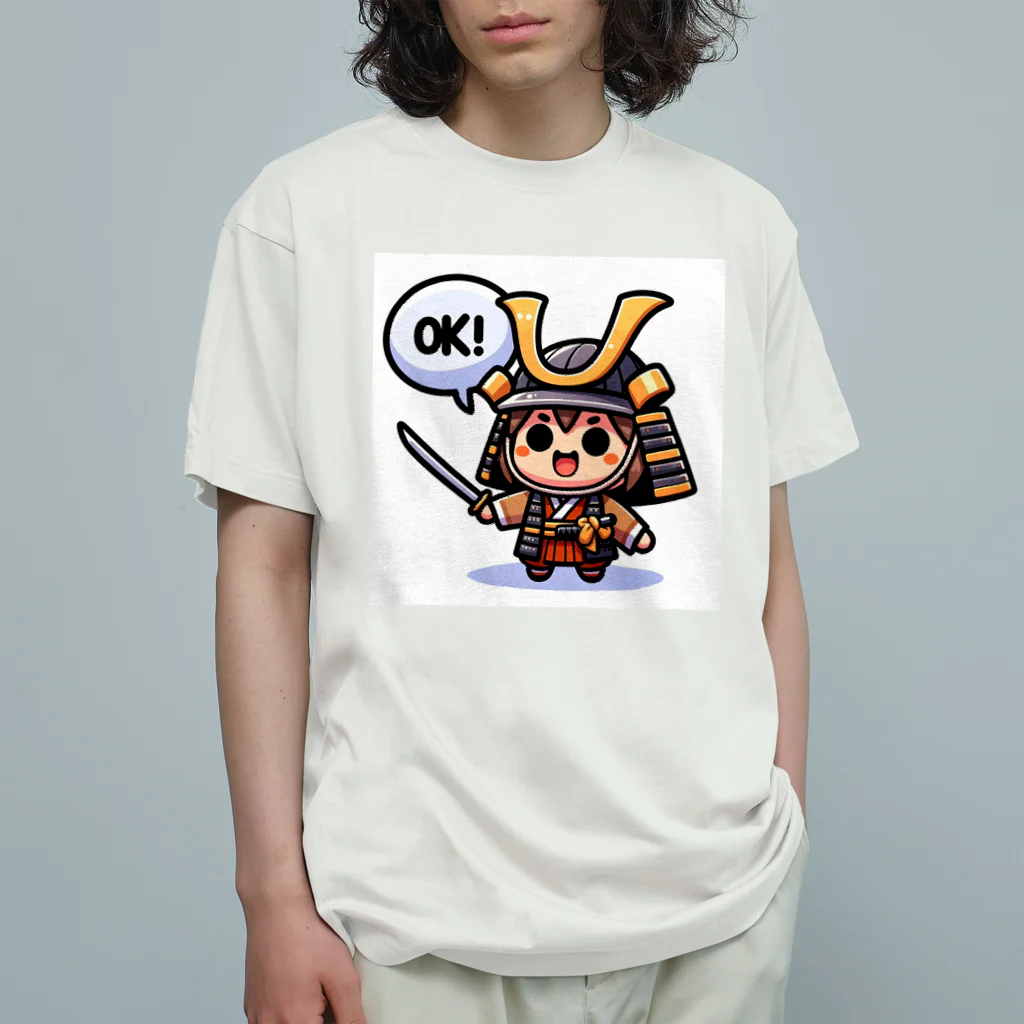 oosakanoojisannの子供侍シリーズ オーガニックコットンTシャツ