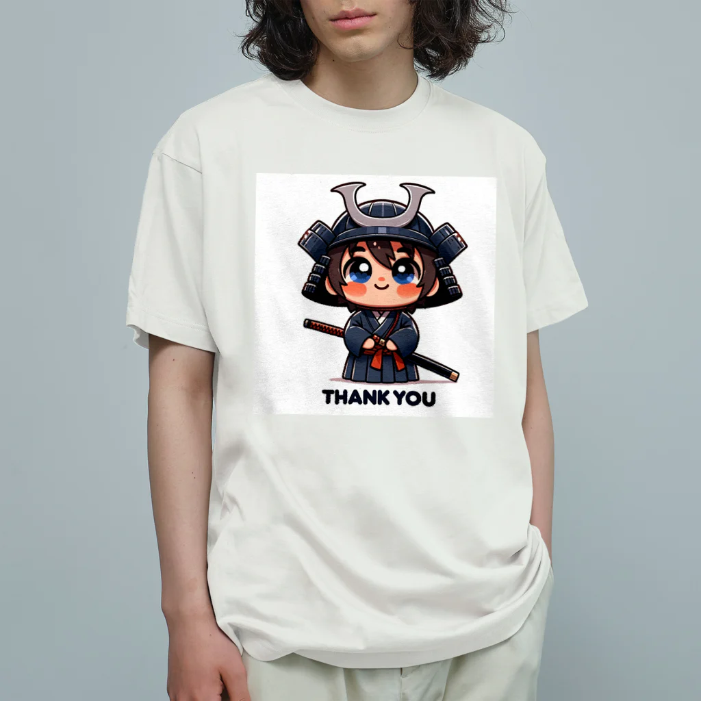 oosakanoojisannの子供侍シリーズ オーガニックコットンTシャツ