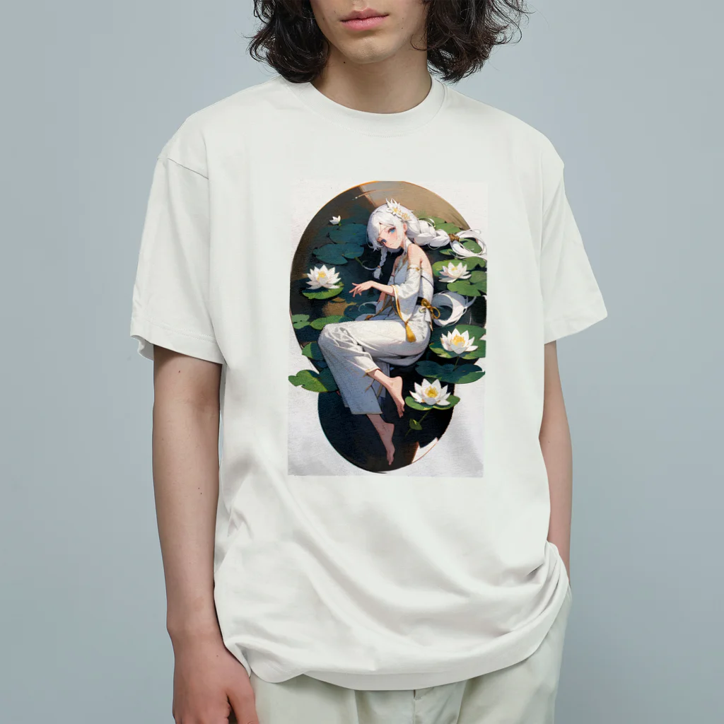 arashi023の蓮花の少女 オーガニックコットンTシャツ