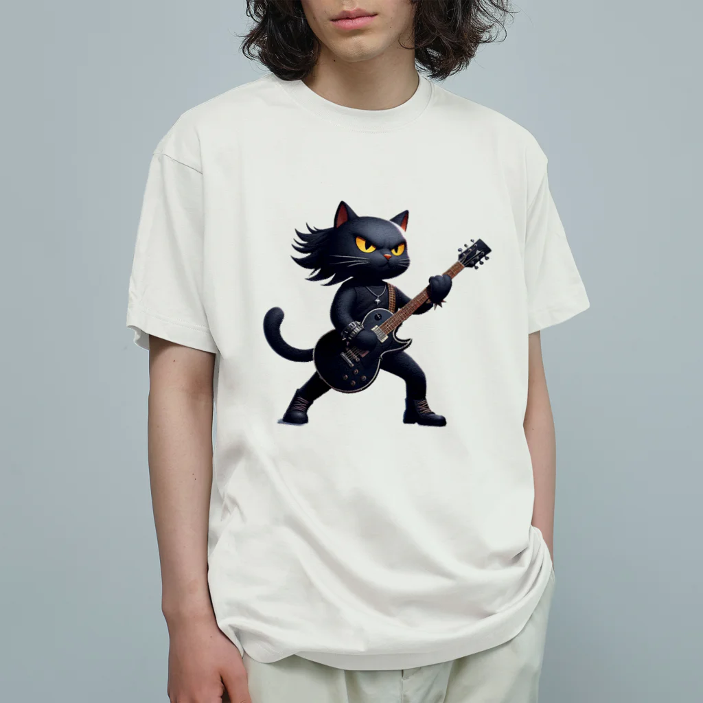 ロック堂のキャットスター Organic Cotton T-Shirt