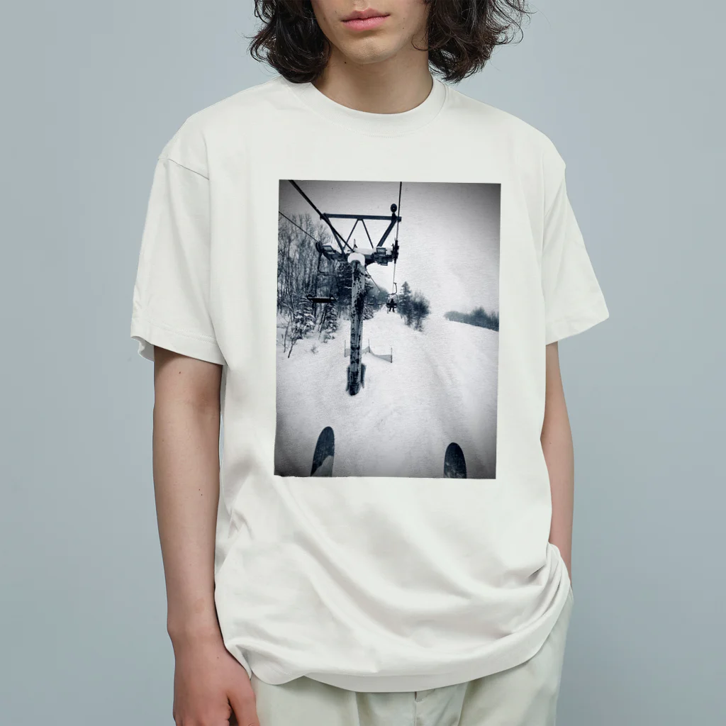 SNOW LIFE JOURNEYのリフトの上で Organic Cotton T-Shirt