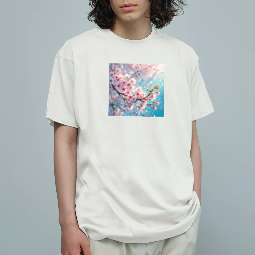 終わらない夢🌈の美しい桜🌸✨ オーガニックコットンTシャツ