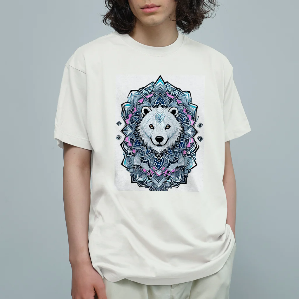 ZZRR12の氷の守護者、白熊の紋章 Organic Cotton T-Shirt