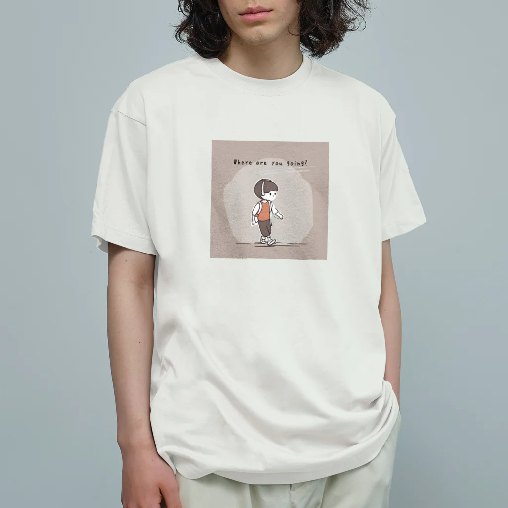 d-cuteのwhere are you going? オーガニックコットンTシャツ