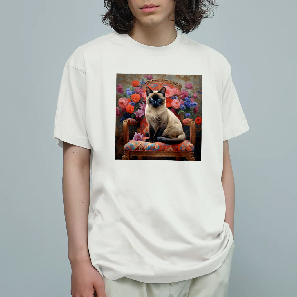 MILIAのシャム猫 Organic Cotton T-Shirt
