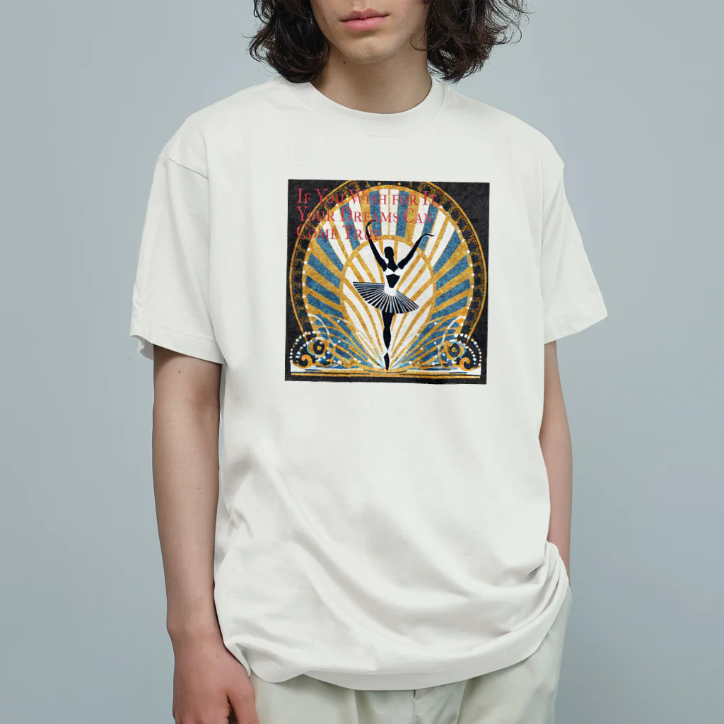 mana美術のバレリーナ Organic Cotton T-Shirt