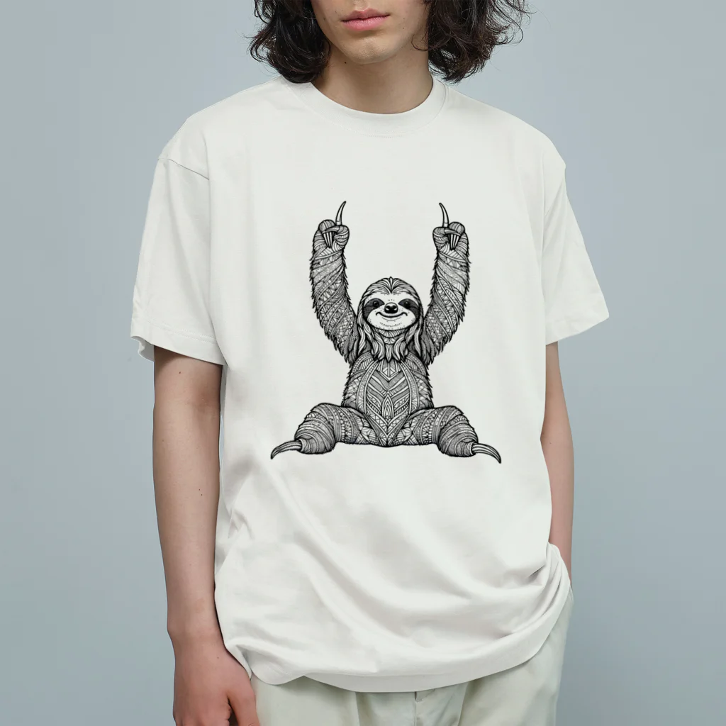 イケイケアニマルsのジオナマケモノ Organic Cotton T-Shirt