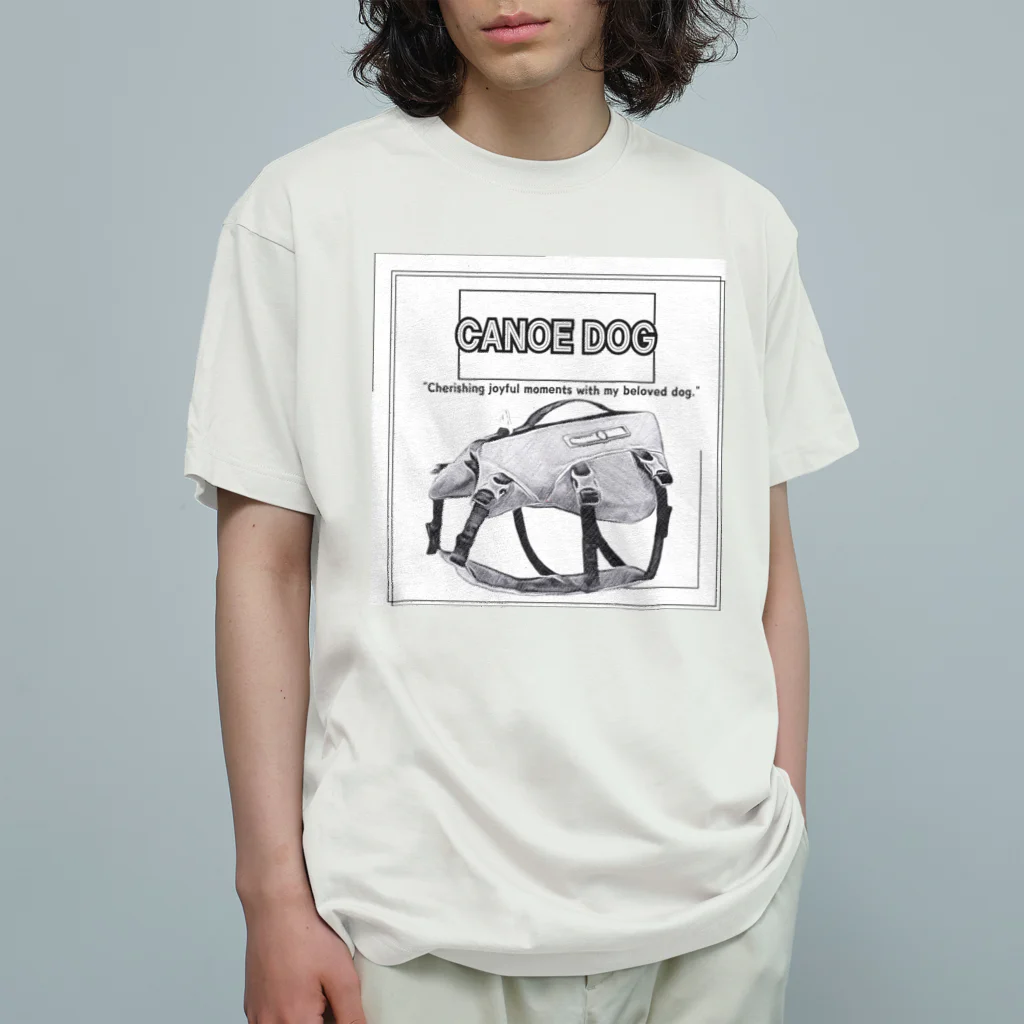 rokkakukikakuのCANOE　DOG　ライフジャケット オーガニックコットンTシャツ